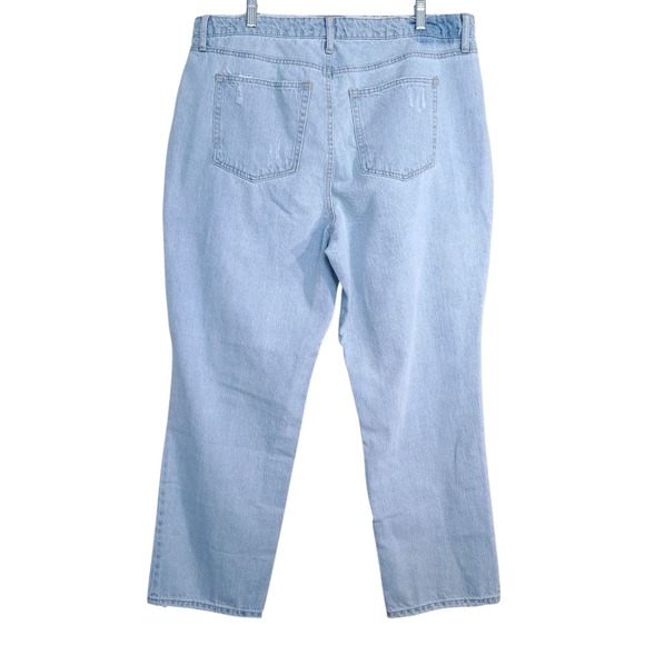 And Now This Women Light Blue Denim Jeans High Rise 16W Casual Distressed Cotton - Picture 8 of 8